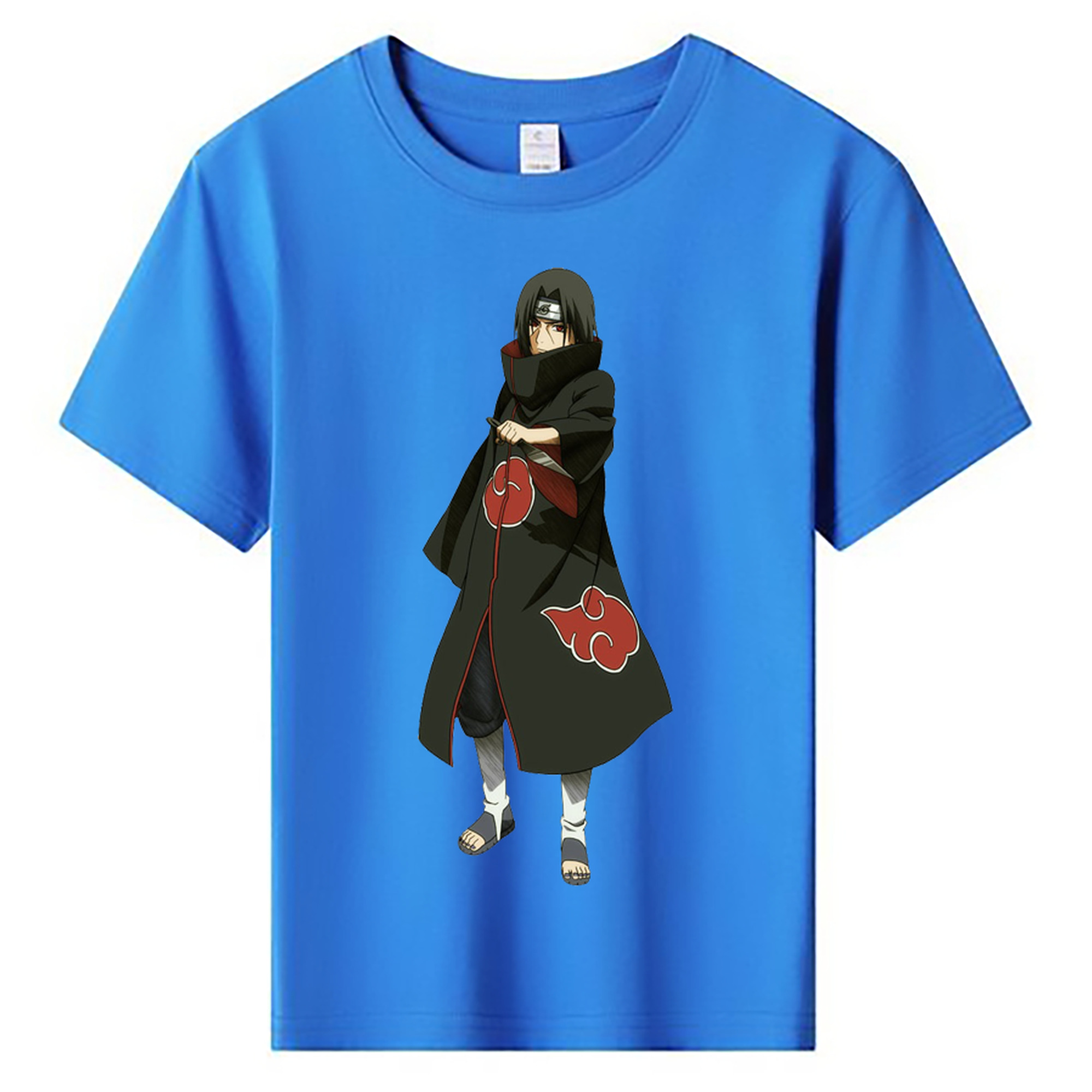 （画像用） NARUTO -ナルト- うちは イタチ Uchiha Itachi 綿100％キッズTシャツ（フロントプリント）